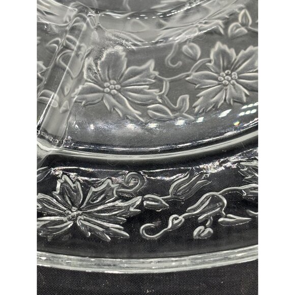 Vintage Princess House Fantasia Divided Serving Platter floral 13" - Picture 6 of 8